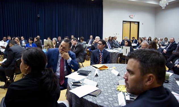 Image of Area superintendents gather at HESTEC for leadership breakfast, round table discussions